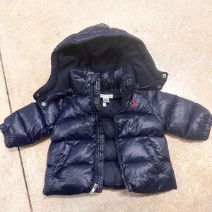 Navy Blue Newborn Puffer Coat